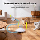 3-in-1 Interactive Cat Toy with 6 Replaceable Attachments, USB Rechargeable & Smart Movement