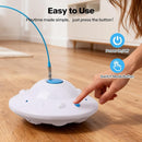 3-in-1 Interactive Cat Toy with 6 Replaceable Attachments, USB Rechargeable & Smart Movement