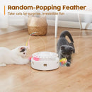 3-in-1 Automatic Interactive Cat Toy with Fluttering Butterfly, Moving Feather & Track Balls