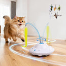 3-in-1 Interactive Cat Toy with 6 Replaceable Attachments, USB Rechargeable & Smart Movement